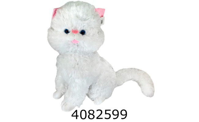 Кішка 33 см м'яка іграшка біла 4-82