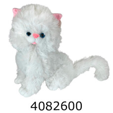 Кішка 50 см м'яка іграшка біла 4-81
