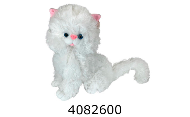 Кішка 50 см м'яка іграшка біла 4-81