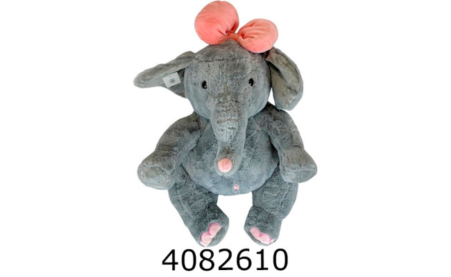Слон 65 см м'яка іграшка сірий 4-99