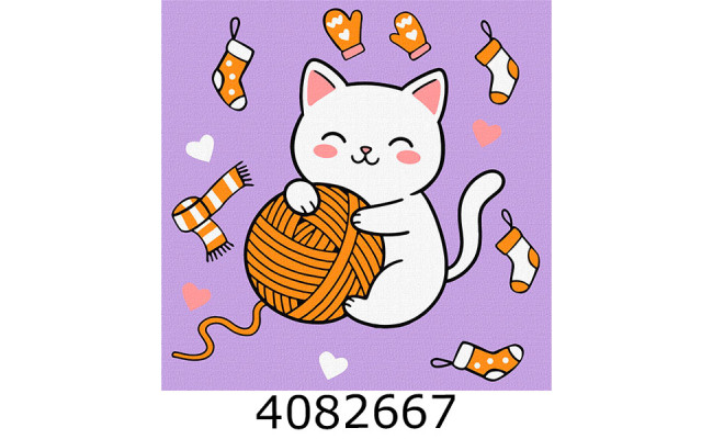 Картина по номерам 25*25см 