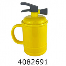 Кружка керам. з кришкою та ложкою 