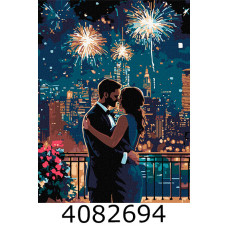 Картина по номерам 30*40см люди 