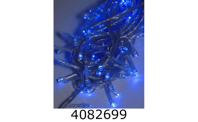 Гірлянда ел. 200 LED проз. провід синій (100) 1120-02