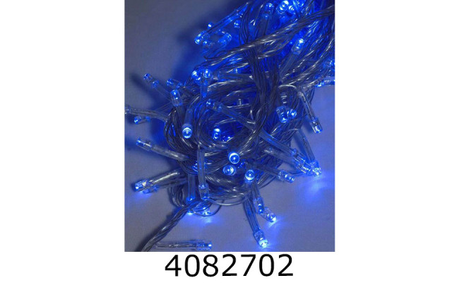 Гірлянда ел. 400 LED проз. провід синій 1140-02