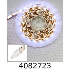 LED стрічка 3528 60л/1м 5 метрів USB біли (100) 1761-03