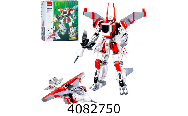 Конструктор Sluban робот/літак 234дет 2в1 22*23*7см (32) M38-B1281