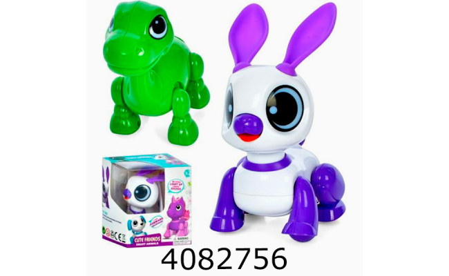 Муз. Тварина (динозаврзайчик)  в коробці на батар. рухається світлозвук 13*14*8см (360 8332A-8333A