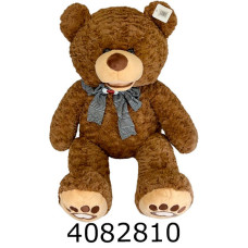 Ведмідь 90см з бантом коричневий 4-79