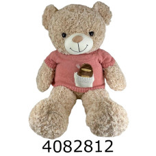 Ведмідь 75см у светрі м'яка іграшка беж 4-80