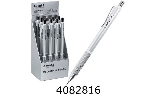 Олівець мех. Axent Pro 0.5 мм срібний (12) AMP9030-34-A