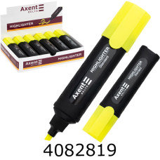 Маркер текст. Axent Standard 1-5 мм клиноп. жовтий (12/144) D2505-08 Маркер текст. Axent Standard 1-5 мм клиноп. жовтий (12/144) D2505-08