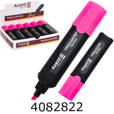 Маркер текст. Axent Standard 1-5 мм клиноп. рожевий. (12/144) D2505-10 Маркер текст. Axent Standard 1-5 мм клиноп. рожевий. (12/144) D2505-10