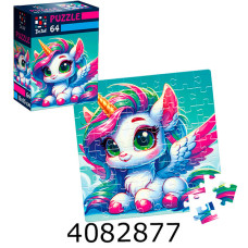 Пазли 64 ел. De.tail. Замріяна єдиноріжка DT1234-01