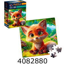 Пазли 64 ел. De.tail. Допитливе лисеня DT1234-07