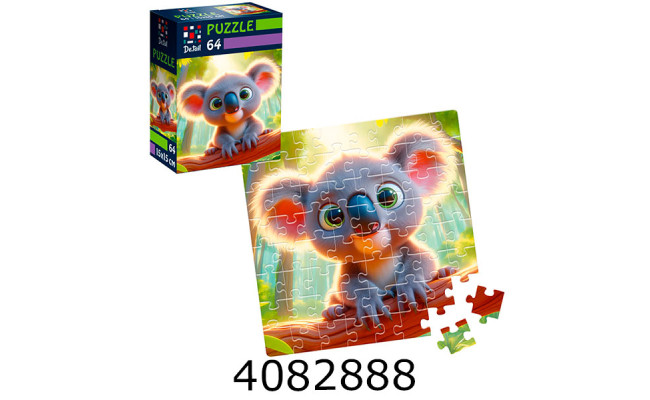 Пазли 64 ел. De.tail. Коала на гілці DT1234-18