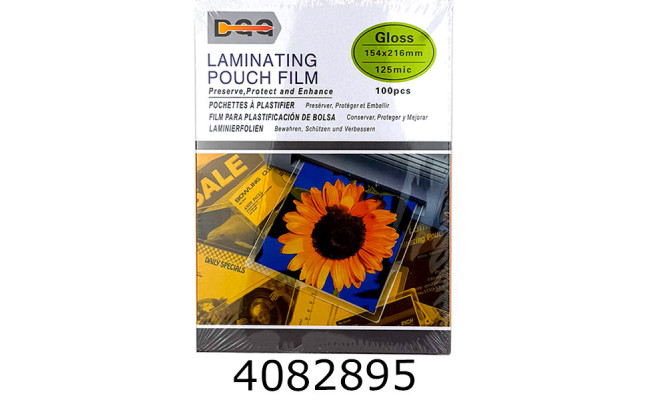 Плівка для ламін.  125мкн А5 100шт глянсова (154*216мм) 142876