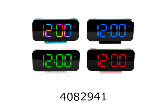 Годинник електронний пластиковий мікс кольор. 3-43 (18371) 9010D