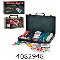 Гра Покер 200 фіш (з номін-5 видпласт)2к.карт в валізі в кор-ці  200 XQ12114