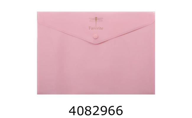 Папка конверт на кнопці А4 Buromax PASTEL рожева (6) BM.3953-10