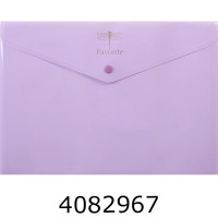 Папка конверт на кнопці А4 Buromax PASTEL бузкова (6) BM.3953-26