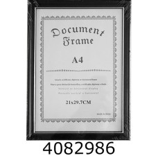 Фоторамка пластик 21*30см чорн.+срібло (48) 12-112