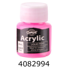 Фарба акрил. рожева 25мл (300) 1-113
