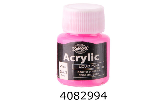 Фарба акрил. рожева 25мл (300) 1-113