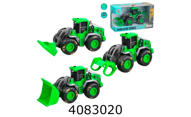 Трактор інерц. в коробці 3 види 20*8*12см (144) 99751C