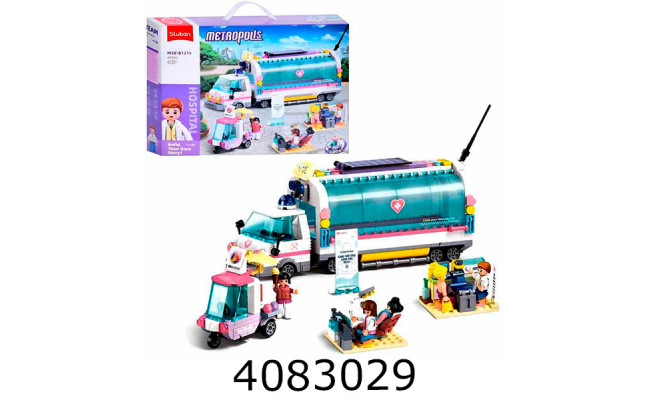 Конструктор Sluban лікарня на колесах 477дет. (12) M38-B1215