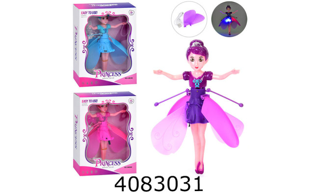 Запускалка Фея в коробці світ. usb-зарядне 3 кольори 16*20*5см (60) 389