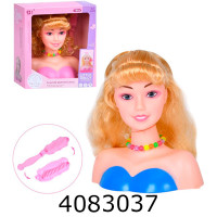 Голова ляльки в коробці з аксесуарами 2 кольори 21*24*10см (48) BM3319-3B