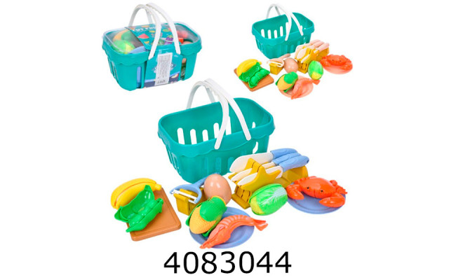 Продукти що діляться навпіл в кульку + ніж досточка тарілки 2 кольори  21*13*10см (54) 218-18XA-B