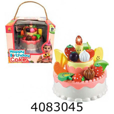 Продукти що діляться навпіл в коробці Торт муз.ю світлона  батар. 16*15*16см (24/48) 228E18-8