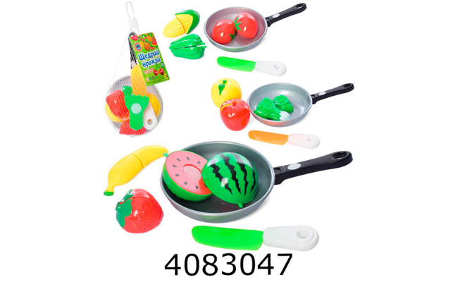 Фрукти та овочі що діляться навпіл посуд в кульку (144) 4013D