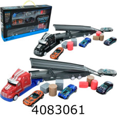 Трейлер в коробці + машинки 4шт 36*20*6см (36) 425-12