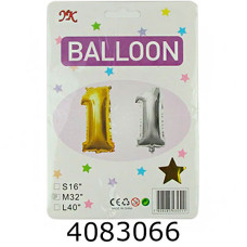 Повітряні кульки фольговані цифра 