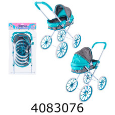 Візочок метал. для лежачої ляльки зимній пакет 31*52*63см (12/24) Z918-15