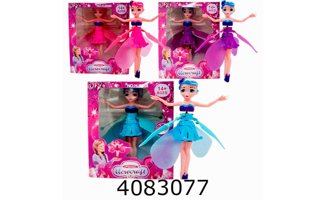 Запускалка Фея в коробці світ. usb-зарядне 3 кольори 25*14*7см (30/60) HJ8088