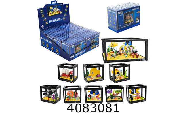 Конструктор Акваріум 90-92дет 8 видів в коробці 12*6*9см (8/128) BB008B