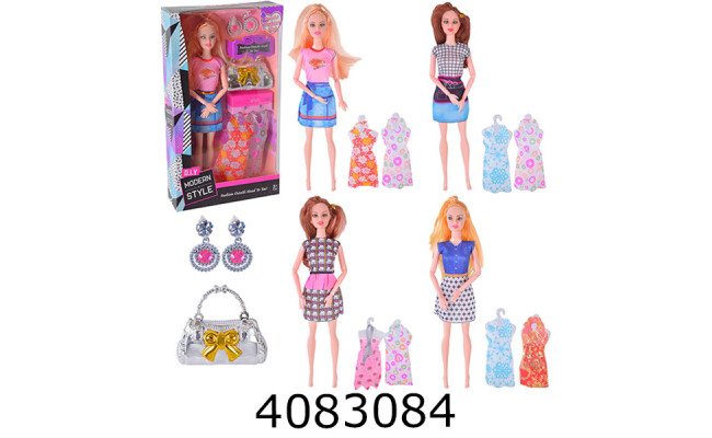 Лялька в коробці з одягом 4 види 18*6*32см (42/84) 1118C