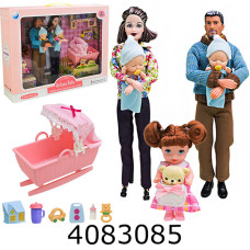 Сім'я Бабуся та дідусь з немовлятами + аксесуари в коробці 29см (9/18) 202166