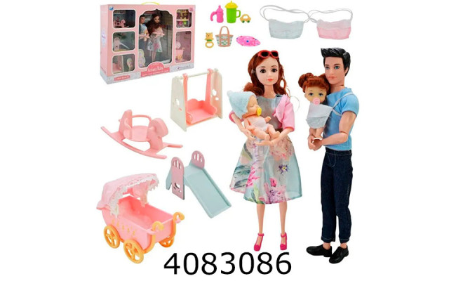 Сім'я Барбі в коробці + аксесуари 75*10*36см (6/12) 202169
