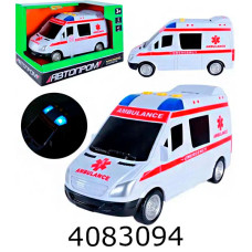 Машинка Швидка допомога муз. світ. відкрив. двері 21*13*11см Автопром (48) 7994