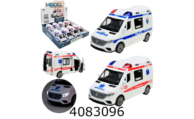 Машинка Спец служби в дисплей боксі світло звук 14*6*7см (6/48/96) 9901