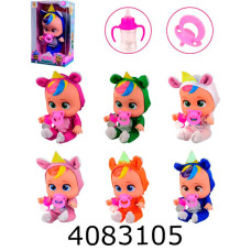 Лялька пупс в коробці муз. Cry Babies + аксесуари 6 видів 18*12*30см (18/36)_ 318