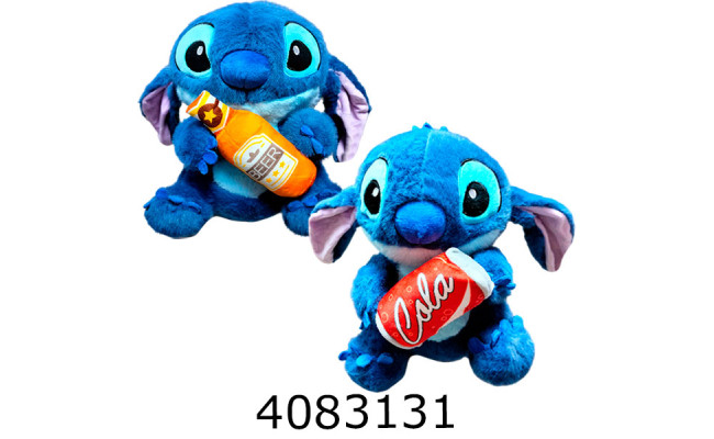 Стіч 23 см м'яка іграшка з напоєм 208-14