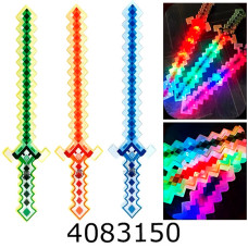 Меч в кульку на батар. Minecraft 3 кольори 62см (12/144) BT-5533-3