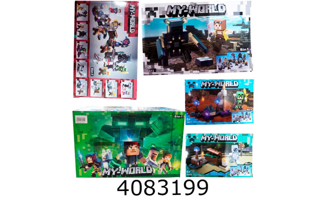 Конструктор Minecraft 8 в 1 4 види (16) 86072