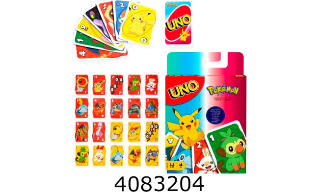 Гра наст. Uno  Pokemon №009 MS24-3-310